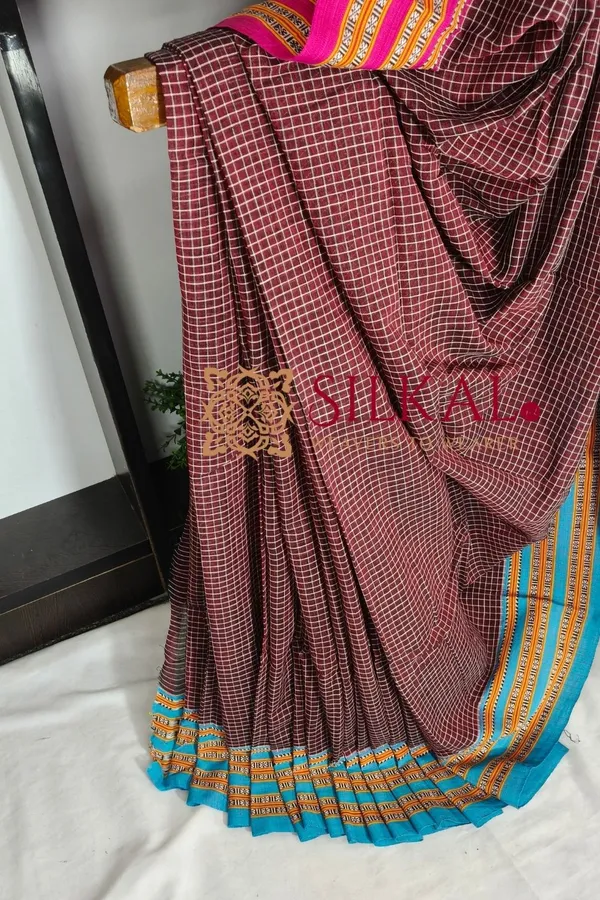 Patteda_Anchu_Pure_Cotton_Handloom_Saree_SKL04296