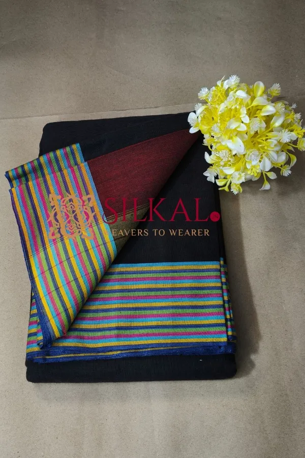 Patteda_Anchu_Pure_Cotton_Handloom_Saree_SKL04297