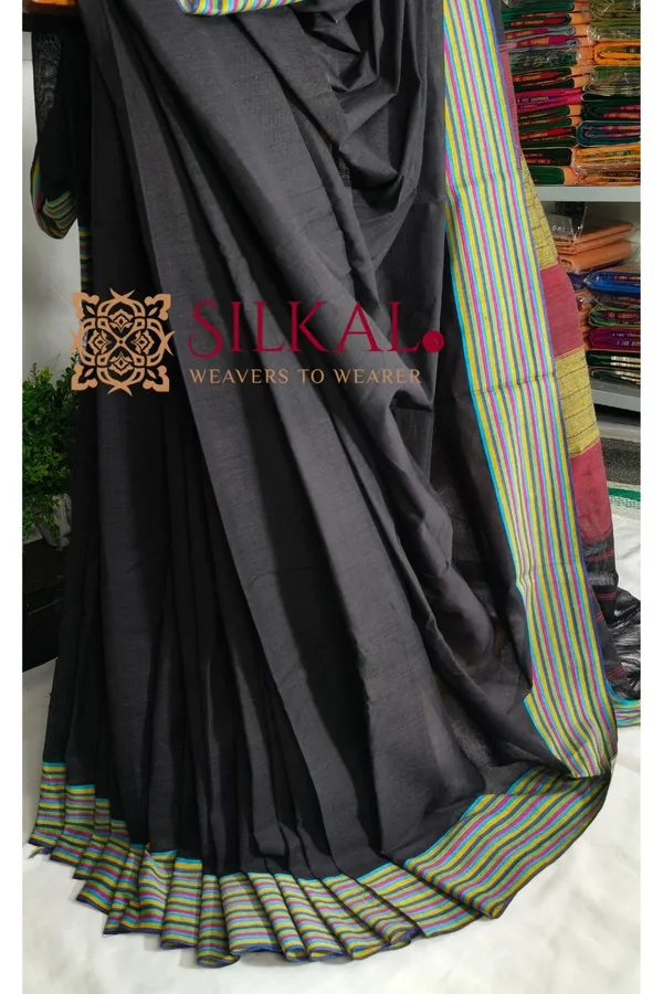 Patteda_Anchu_Pure_Cotton_Handloom_Saree_SKL04297