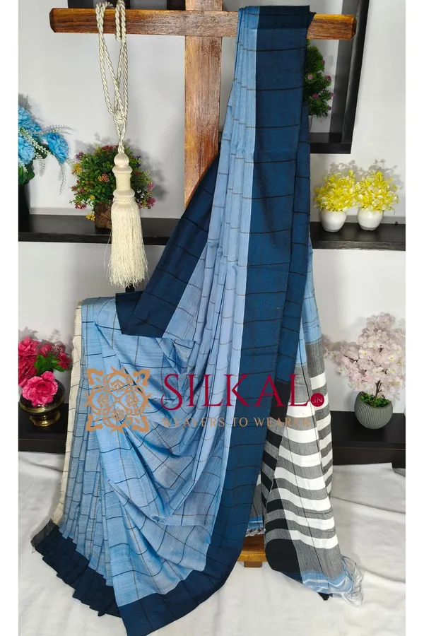 Patteda_Anchu_Pure_Cotton_Handloom_Saree_SKL04298
