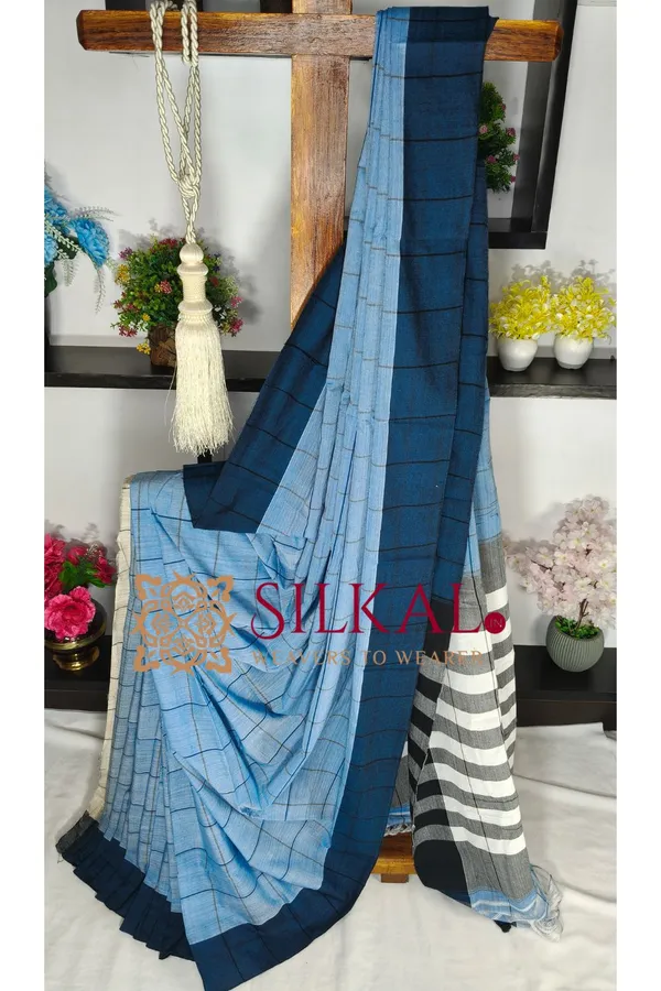 Patteda_Anchu_Pure_Cotton_Handloom_Saree_SKL04298