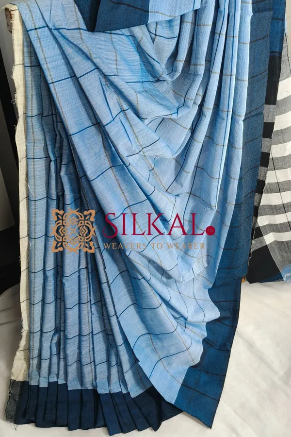 Patteda_Anchu_Pure_Cotton_Handloom_Saree_SKL04298