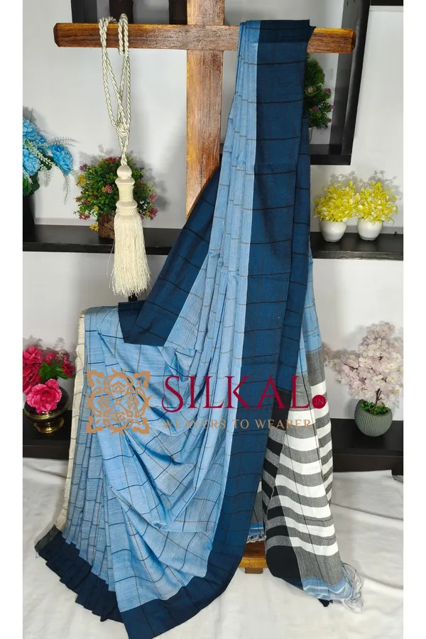 Patteda_Anchu_Pure_Cotton_Handloom_Saree_SKL04298