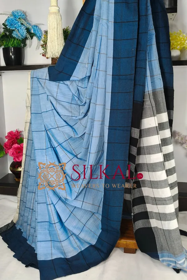 Patteda_Anchu_Pure_Cotton_Handloom_Saree_SKL04298