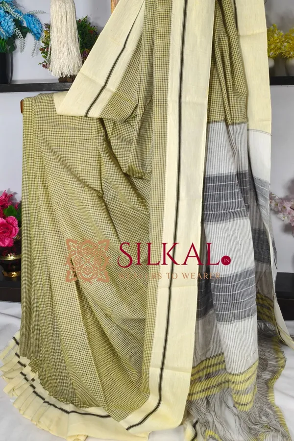 Patteda_Anchu_Pure_Cotton_Handloom_Saree_SKL04299