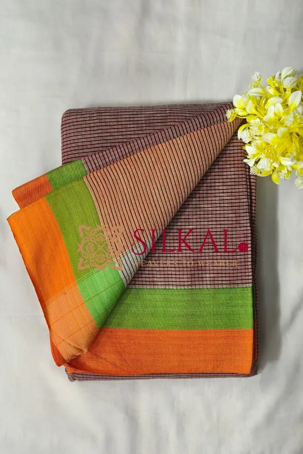 Patteda_Anchu_Pure_Cotton_Handloom_Saree_SKL04300