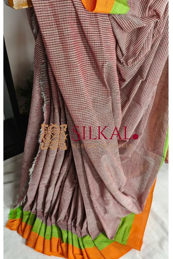 Patteda_Anchu_Pure_Cotton_Handloom_Saree_SKL04300
