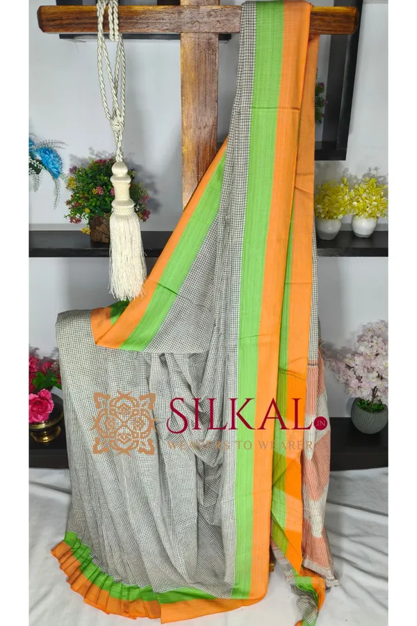 Patteda_Anchu_Pure_Cotton_Handloom_Saree_SKL04301