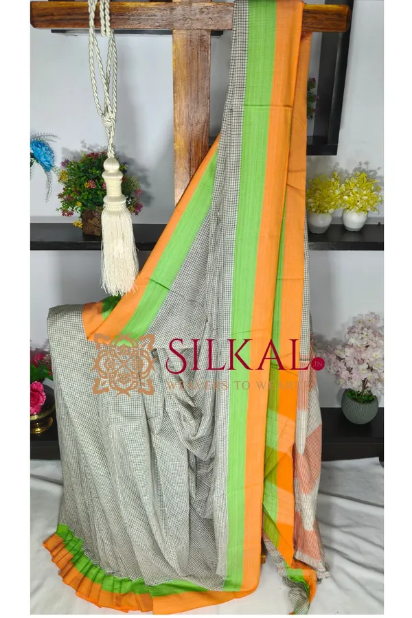 Patteda_Anchu_Pure_Cotton_Handloom_Saree_SKL04301