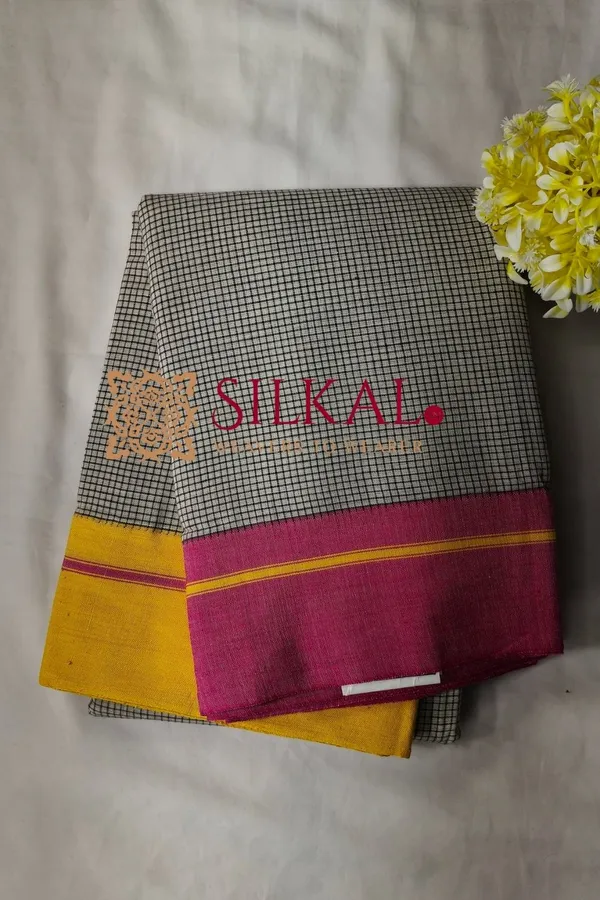 Patteda_Anchu_Pure_Cotton_Handloom_Saree_SKL04303
