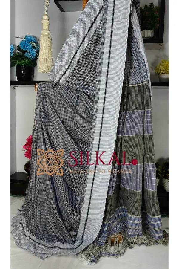 Patteda_Anchu_Pure_Cotton_Handloom_Saree_SKL04304