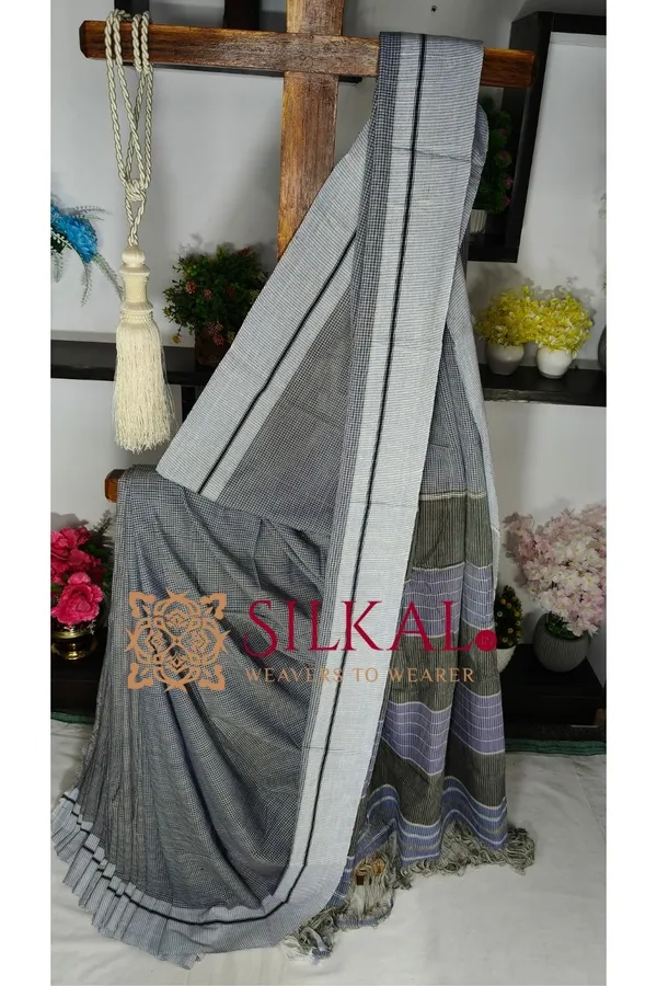 Patteda_Anchu_Pure_Cotton_Handloom_Saree_SKL04304