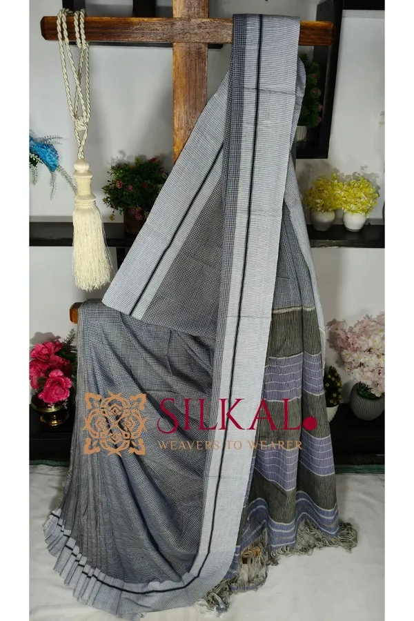 Patteda_Anchu_Pure_Cotton_Handloom_Saree_SKL04304