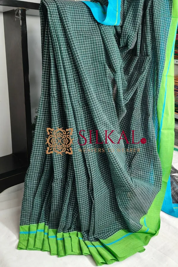 Patteda_Anchu_Pure_Cotton_Handloom_Saree_SKL04305