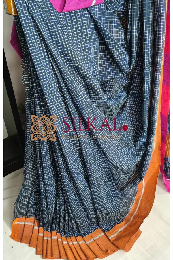 Patteda_Anchu_Pure_Cotton_Handloom_Saree_SKL04306