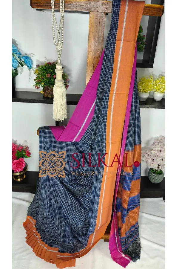 Patteda_Anchu_Pure_Cotton_Handloom_Saree_SKL04306