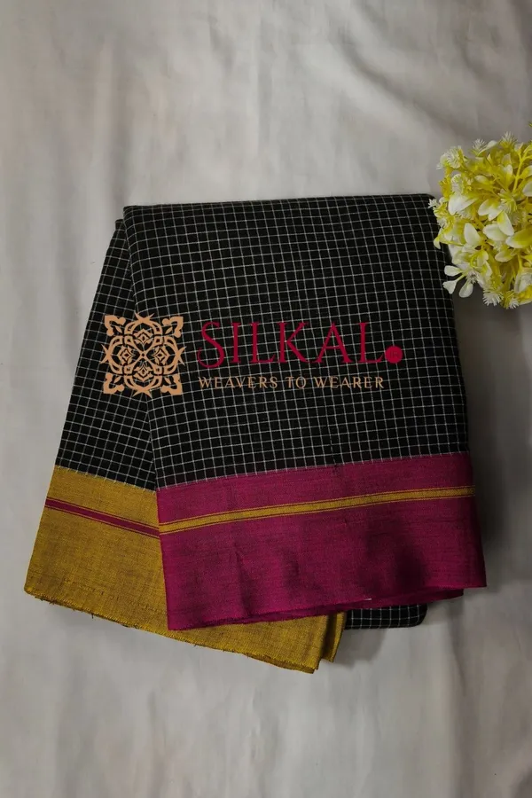 Patteda_Anchu_Pure_Cotton_Handloom_Saree_SKL04307
