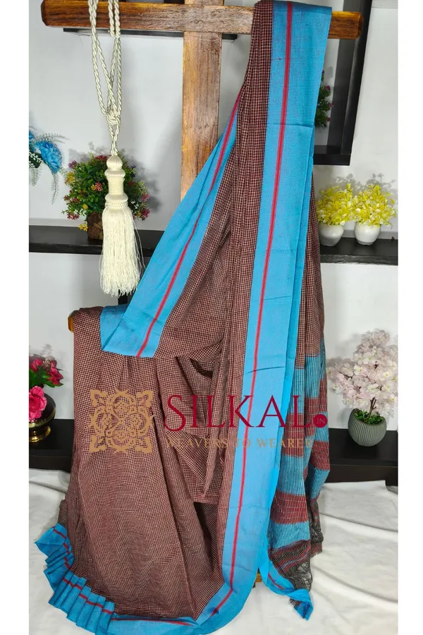 Patteda_Anchu_Pure_Cotton_Handloom_Saree_SKL04308