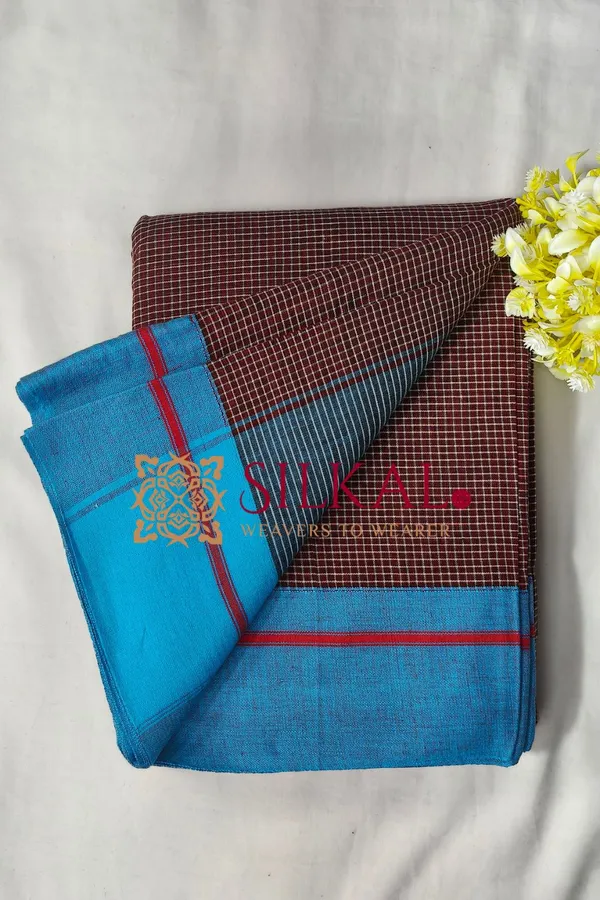 Patteda_Anchu_Pure_Cotton_Handloom_Saree_SKL04308
