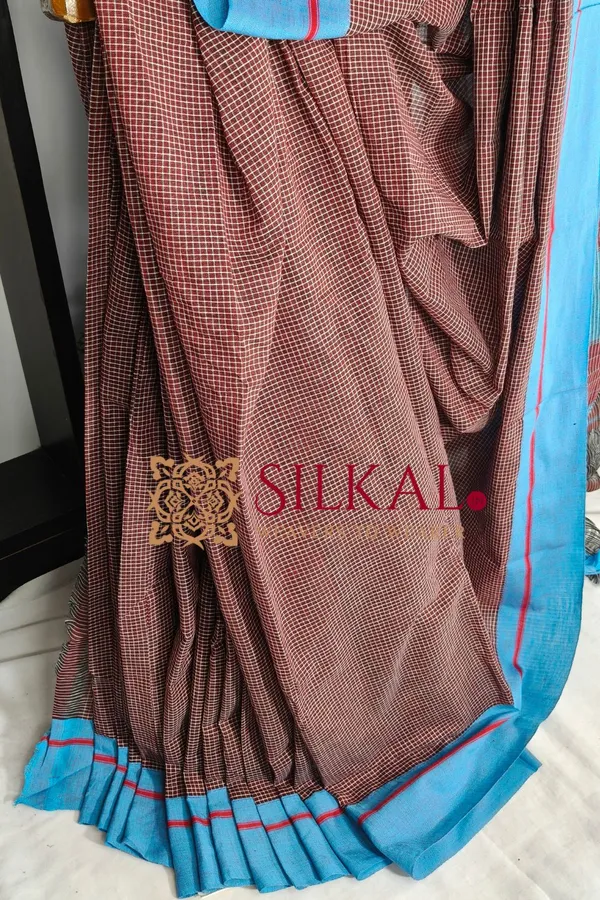 Patteda_Anchu_Pure_Cotton_Handloom_Saree_SKL04308