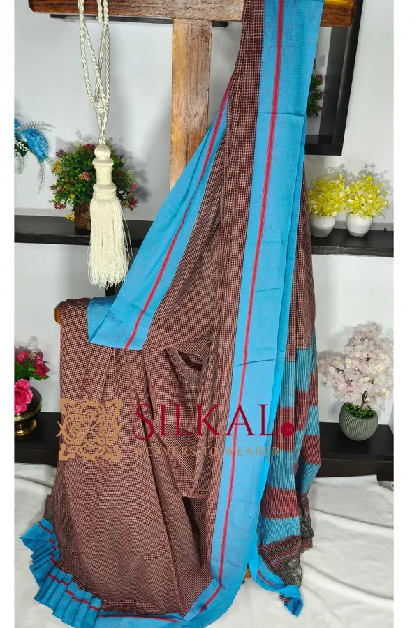 Patteda_Anchu_Pure_Cotton_Handloom_Saree_SKL04308