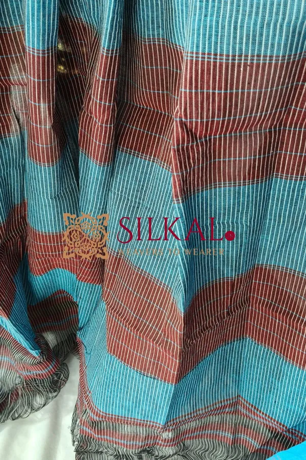 Patteda_Anchu_Pure_Cotton_Handloom_Saree_SKL04308
