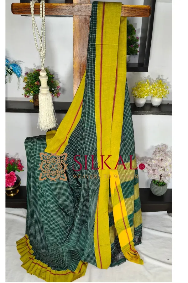 Patteda_Anchu_Pure_Cotton_Handloom_Saree_SKL04309