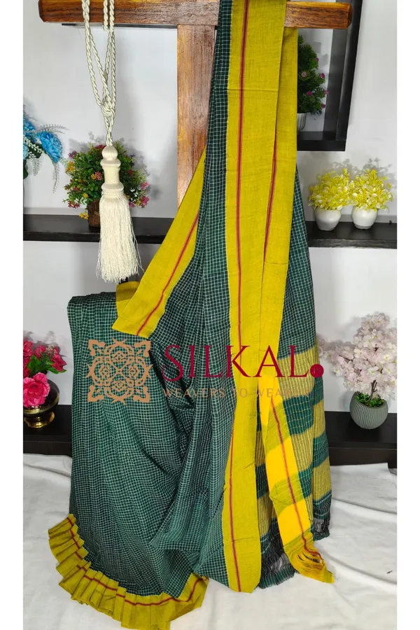 Patteda_Anchu_Pure_Cotton_Handloom_Saree_SKL04309