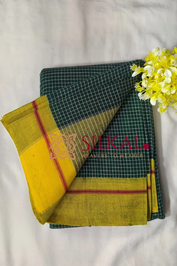 Patteda_Anchu_Pure_Cotton_Handloom_Saree_SKL04309