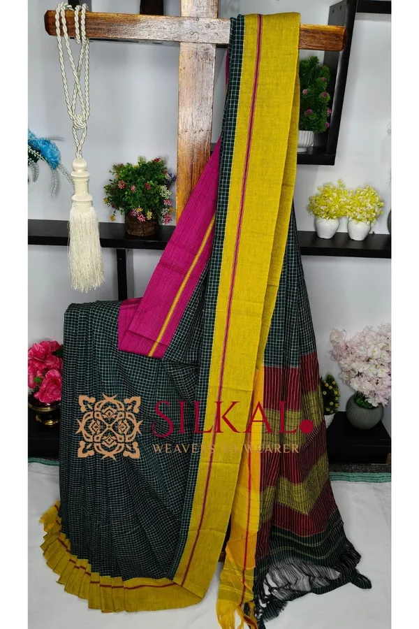 Patteda_Anchu_Pure_Cotton_Handloom_Saree_SKL04311