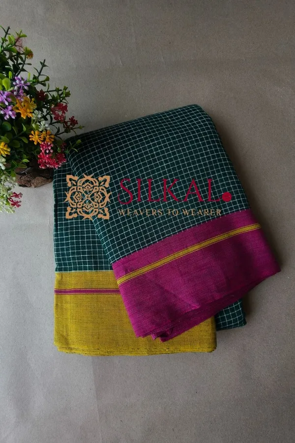 Patteda_Anchu_Pure_Cotton_Handloom_Saree_SKL04311