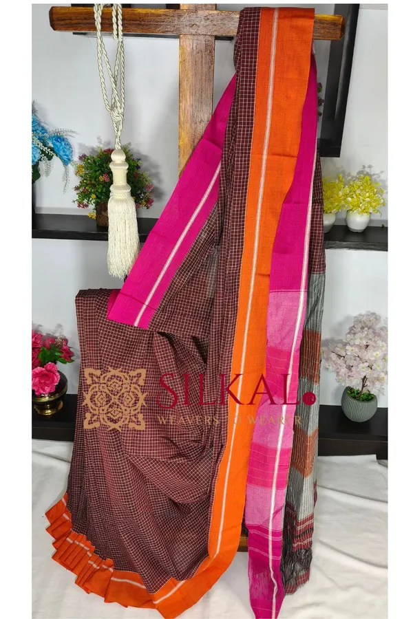 Patteda_Anchu_Pure_Cotton_Handloom_Saree_SKL04312