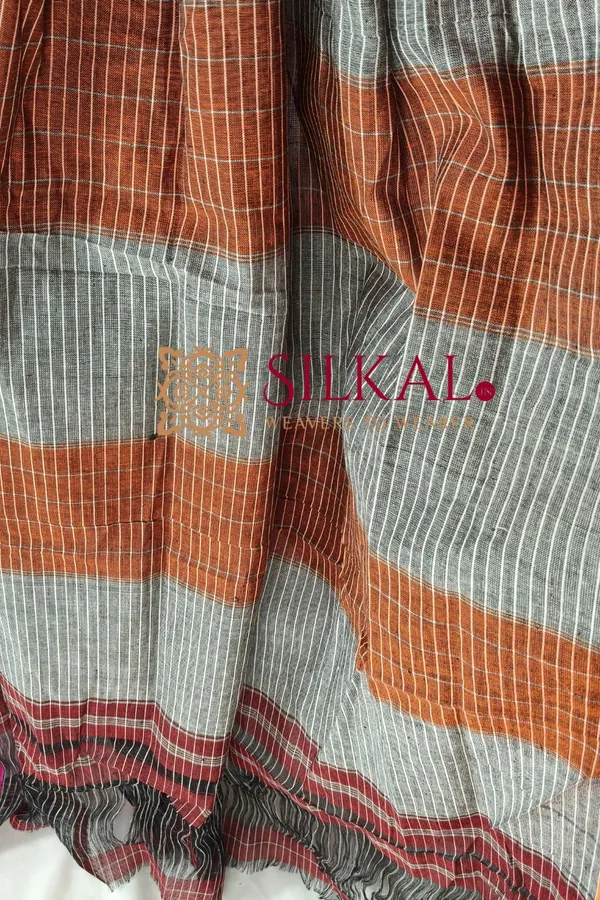 Patteda_Anchu_Pure_Cotton_Handloom_Saree_SKL04312