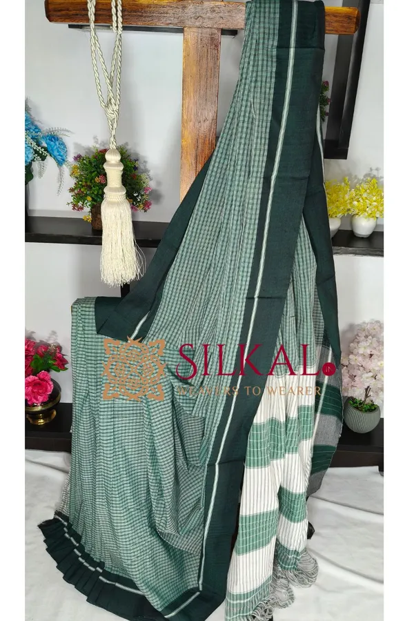 Patteda_Anchu_Pure_Cotton_Handloom_Saree_SKL04313