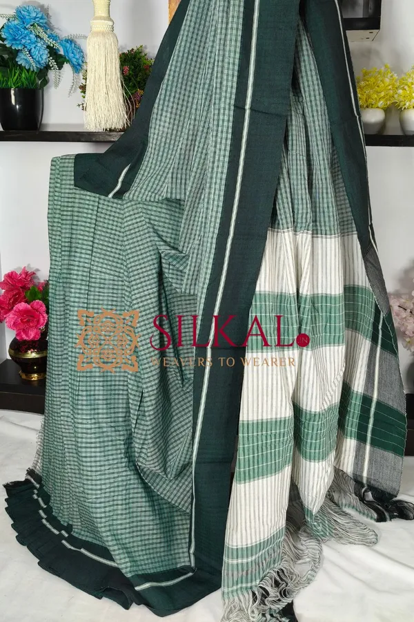Patteda_Anchu_Pure_Cotton_Handloom_Saree_SKL04313