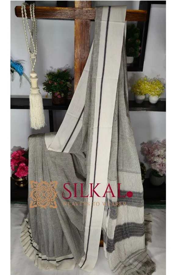 Patteda_Anchu_Pure_Cotton_Handloom_Saree_SKL04315