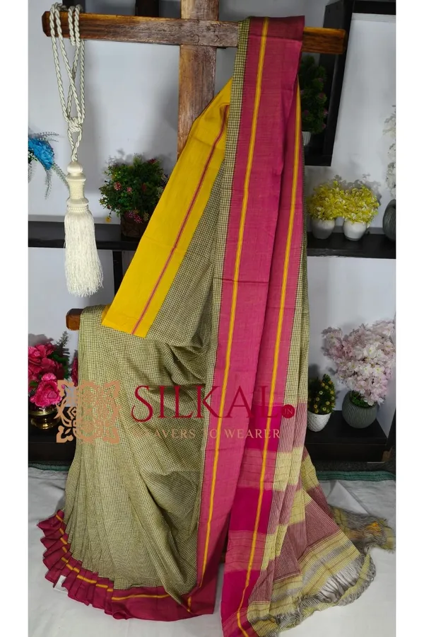 Patteda_Anchu_Pure_Cotton_Handloom_Saree_SKL04316