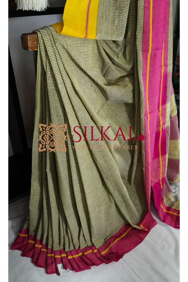 Patteda_Anchu_Pure_Cotton_Handloom_Saree_SKL04316