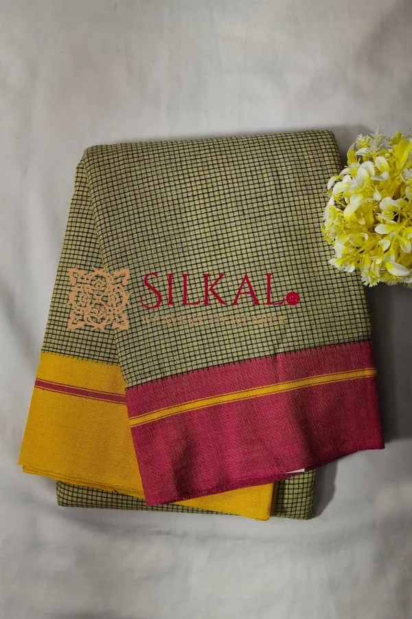 Patteda_Anchu_Pure_Cotton_Handloom_Saree_SKL04316