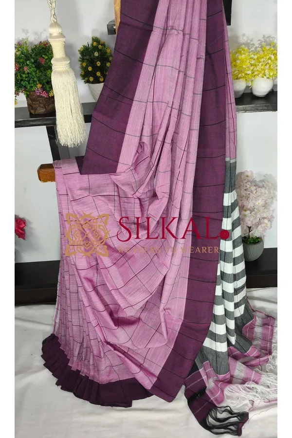 Patteda_Anchu_Pure_Cotton_Handloom_Saree_SKL04317