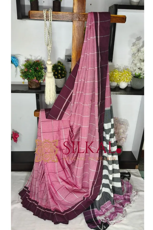 Patteda_Anchu_Pure_Cotton_Handloom_Saree_SKL04318