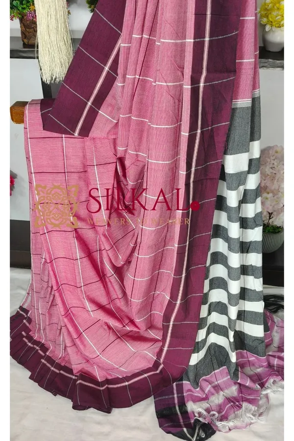 Patteda_Anchu_Pure_Cotton_Handloom_Saree_SKL04318