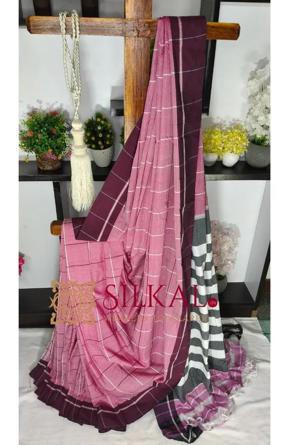 Patteda_Anchu_Pure_Cotton_Handloom_Saree_SKL04318