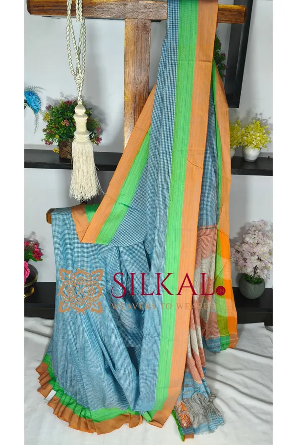 Patteda_Anchu_Pure_Cotton_Handloom_Saree_SKL04320