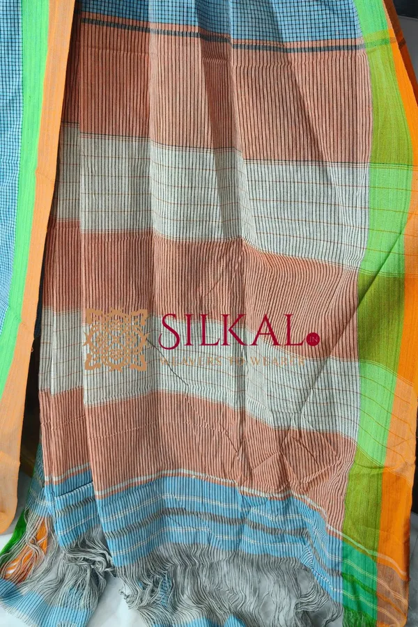 Patteda_Anchu_Pure_Cotton_Handloom_Saree_SKL04320