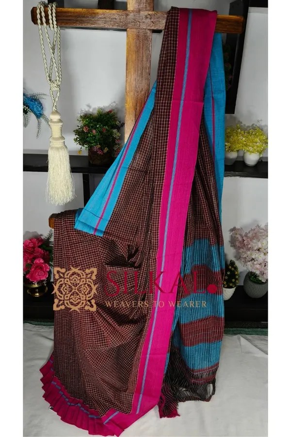 Patteda_Anchu_Pure_Cotton_Handloom_Saree_SKL04321