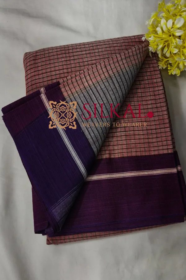 Patteda_Anchu_Pure_Cotton_Handloom_Saree_SKL04322