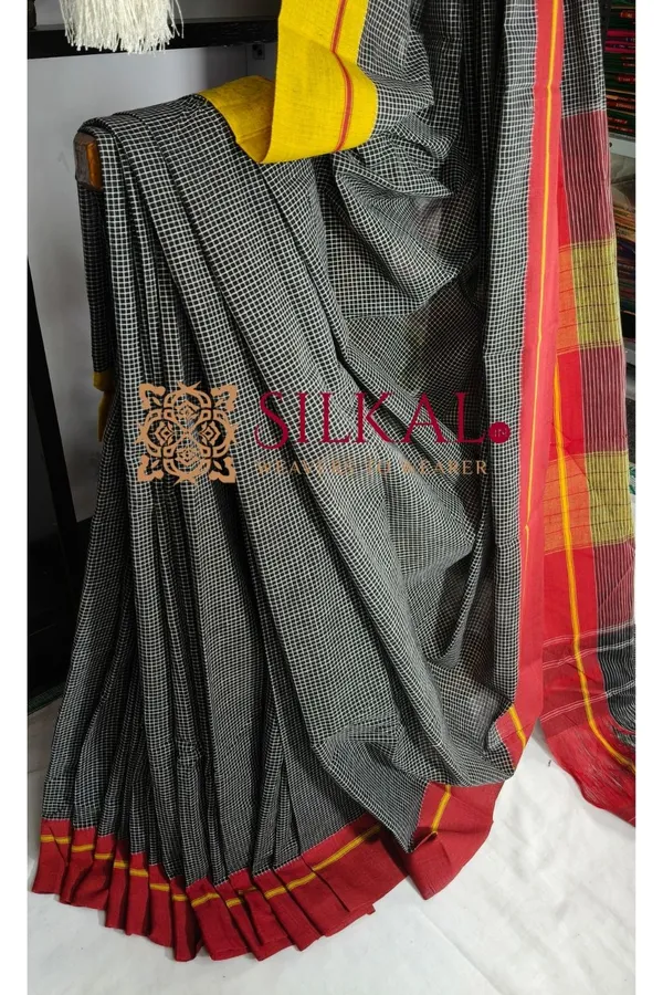 Patteda_Anchu_Pure_Cotton_Handloom_Saree_SKL04323