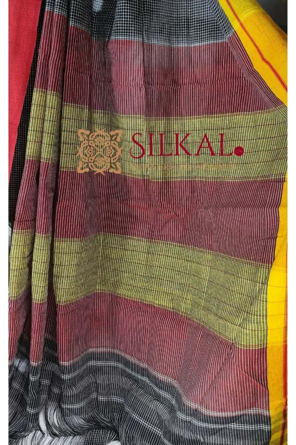 Patteda_Anchu_Pure_Cotton_Handloom_Saree_SKL04323