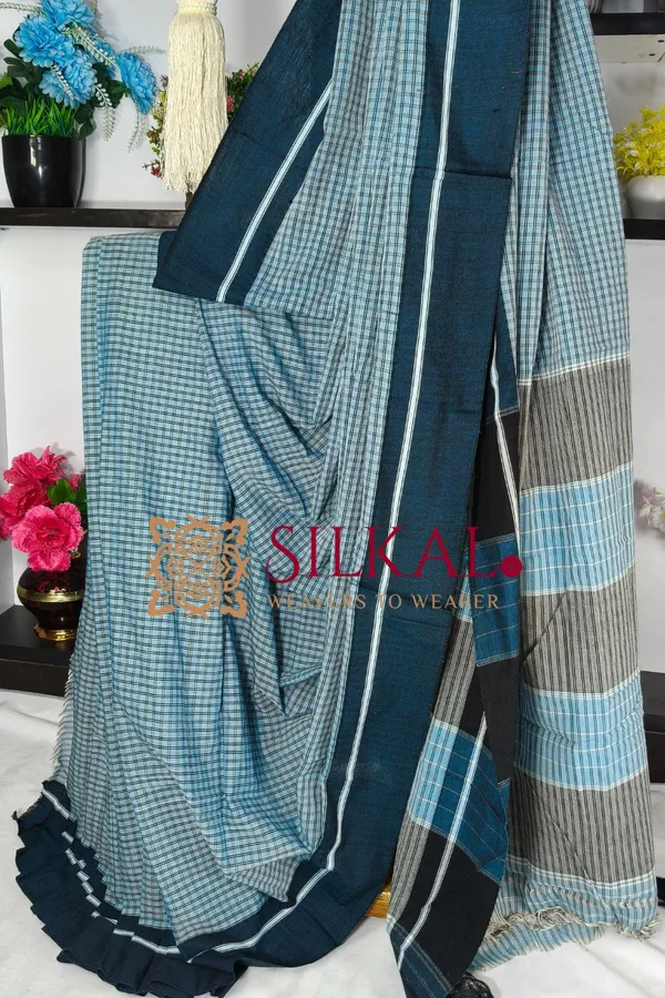 Patteda_Anchu_Pure_Cotton_Handloom_Saree_SKL04324